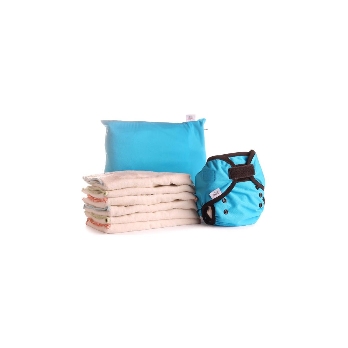 Bum Fold Eco Pack Prefold mit Überhose türkis