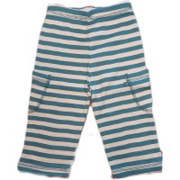 Green Baby Babyhose Bio-BW teal ringel