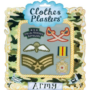 Clothes Plasters Army 5er-Set Bügelbilder