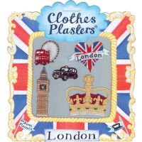 Clothes Plasters London 5er-Set Bügelbilder