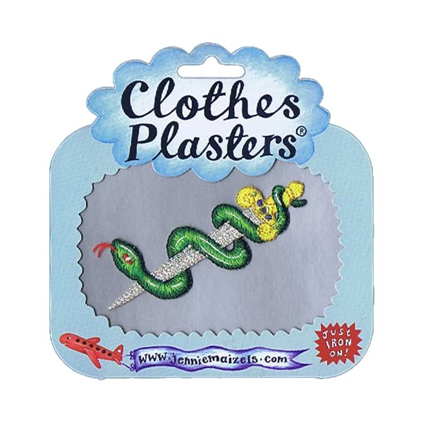 Clothes Plasters Snake Sword Bügelbild