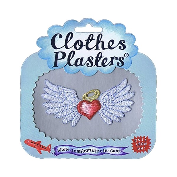Clothes Plasters Herz mit Flügel Bügelbild
