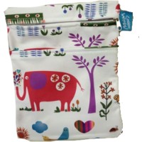 Cheeky Wipes Double Wetbag animals