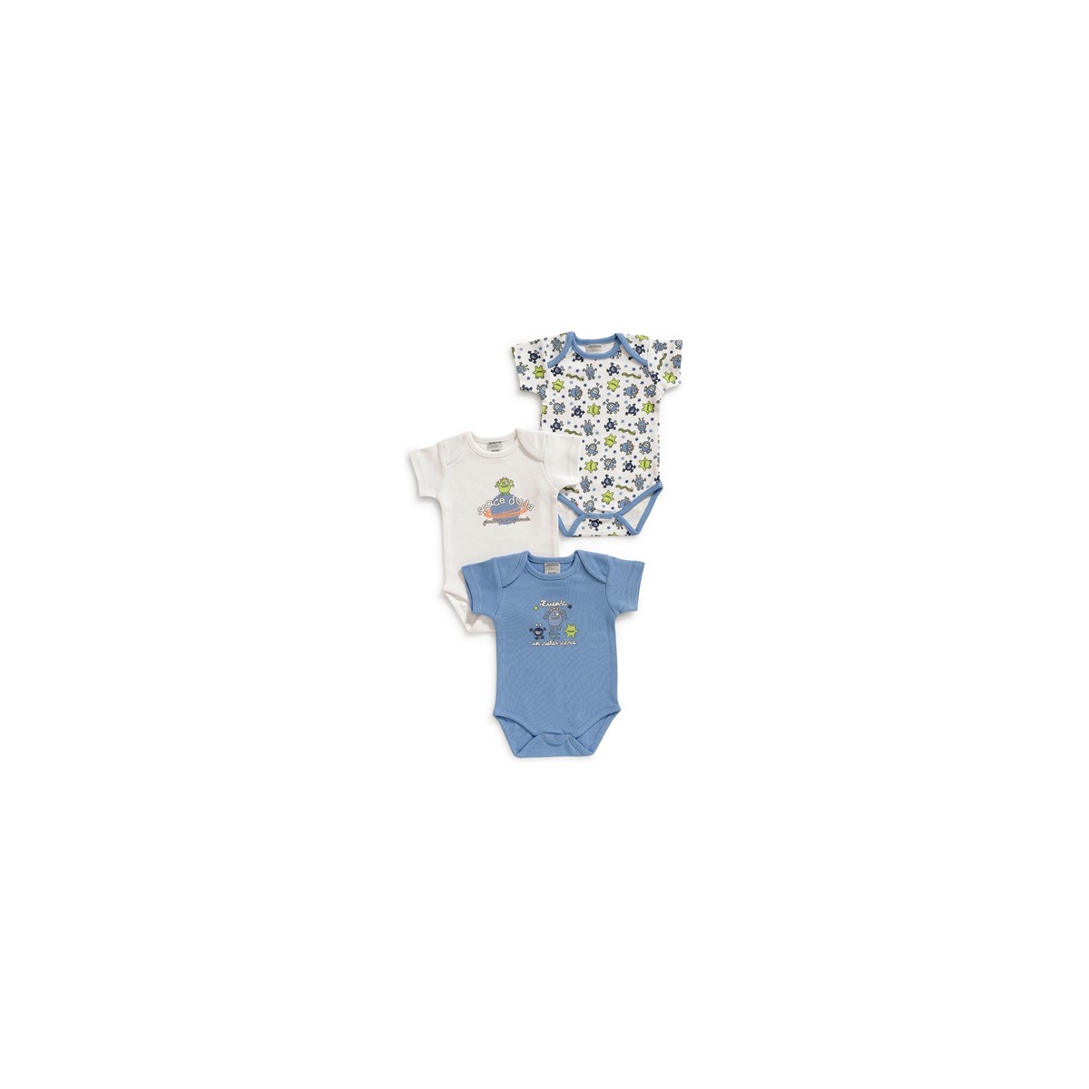 Jacky Babybody kurzarm Friends Boy 3er-Set