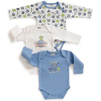 Jacky Babybody langarm Friends Boy 3er-Set