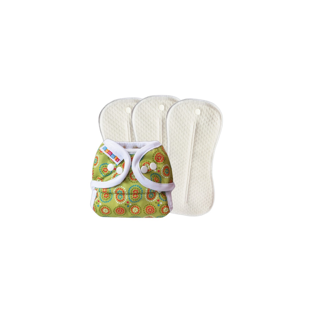 Bummis Duo-Brite AI2-Windel Deluxe Pack grün
