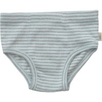 Jungenslip Bio-BW blue-grey striped