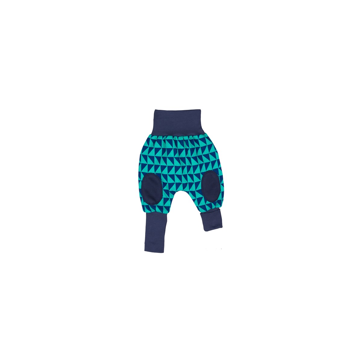 iobio Yoga-Pants Babyhose Bio-BW navy-türkis