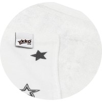 xkko Babydecke BW-Bamboo silver stars