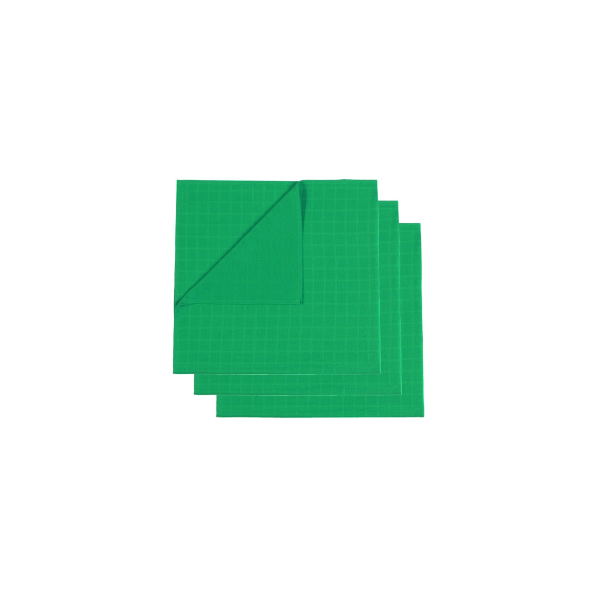 Mundo Mulltücher 3er-Set 70x70 cm green