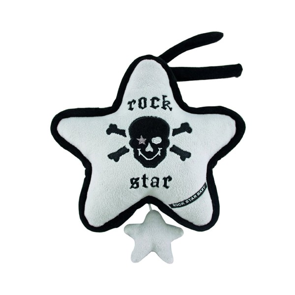 Rock Star Baby Spieluhr Stern Pirat schwarz-grau