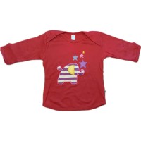 Green Baby Shirt Bio-BW Elefant rot