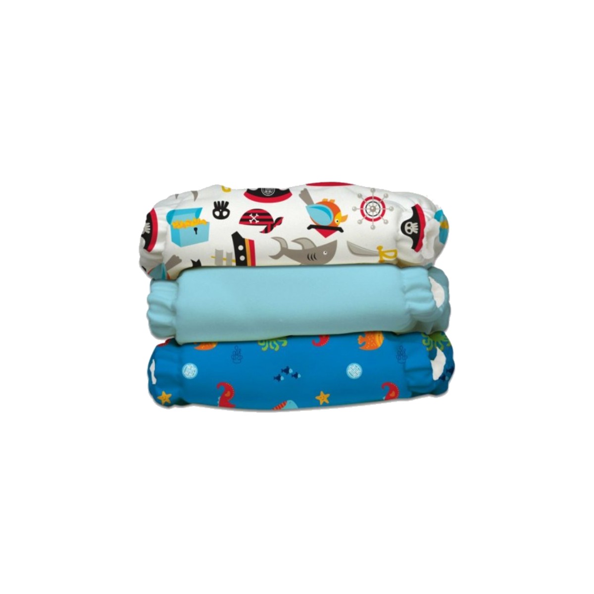 Charlie Banana Onesize Pocket-Windel Deluxe 3er-Set Oceana