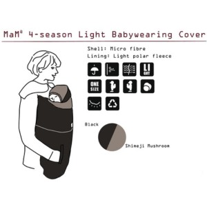 MaM Baby-TrageCover 4season Light Black/Mushroom *Second Hand*
