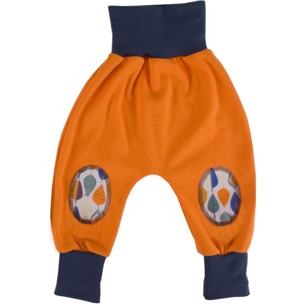 iobio Yoga-Pants Babyhose Bio-BW orange meliert