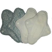 MaM Ecofit Menstruations-Pads AIR Mini 4er-Set Swirl/Natural