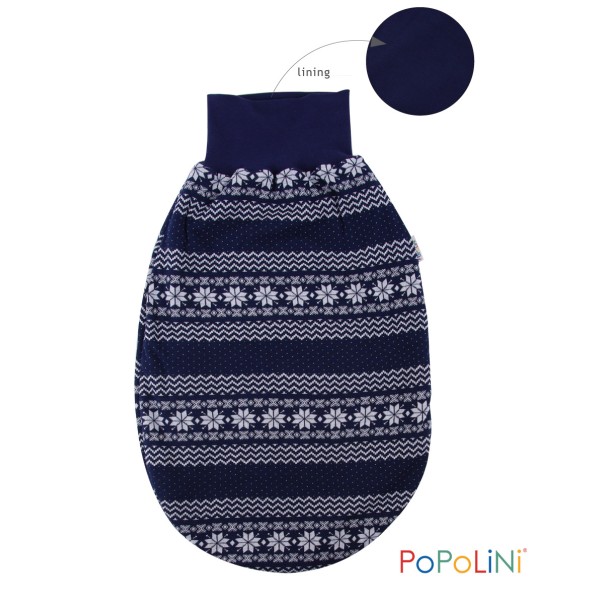 Popolini Strampelsack Blue Norway Bio-BW Limited Edition