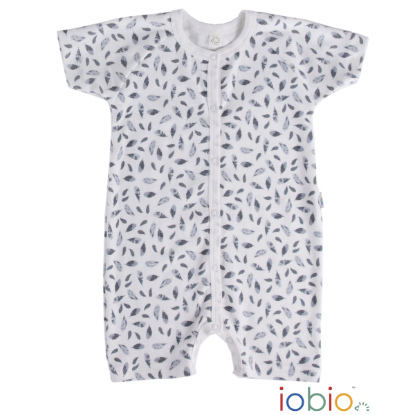 iobio Spieler Playsuit Dove Federn Bio-BW