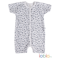 iobio Spieler Playsuit Dove Federn Bio-BW