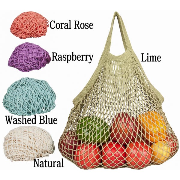 Ecobags Obst- und Gemüsenetz Kurzer Henkel Raspberry