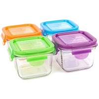 weangreen Snack Cubes Glasbehälter Garden Pack 4er-Set/210 ml