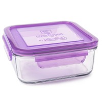 weangreen Meal Cube Glasbehälter 850  ml Grape (lila)