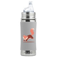 Purakiki Trinklernflasche 300 ml mit Silikon-Sleeve