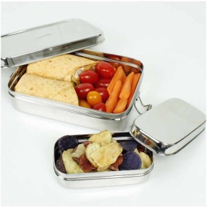 Edelstahl Lunchbox Rampur Large mit Mini 2er-Set