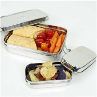 Edelstahl Lunchbox Rampur Large mit Mini 2er-Set