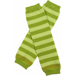 Leg-Warmers Beinstulpen BIO-BW Green-Lime Stripes