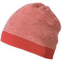 Disana Beanie Woll-Mütze Melange rot-rose Gr. 1
