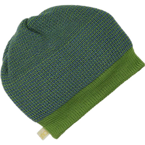 Disana Beanie Woll-Mütze Melange grün-blau Gr. 2