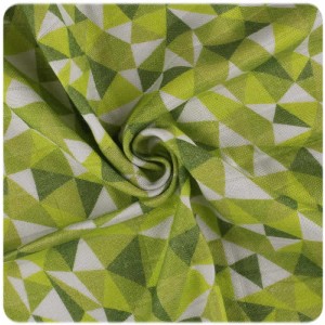 xkko Pucktuch Limited Edition120x120 cm Lime Triangles