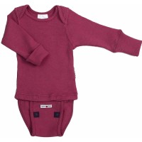 ManyMonths Woollies MerinoWool Body-Shirt Frosted Berry Newcomer