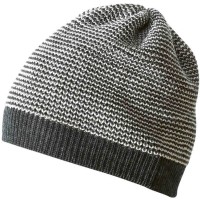 Disana Beanie Woll-Mütze Melange anthrazit-grey