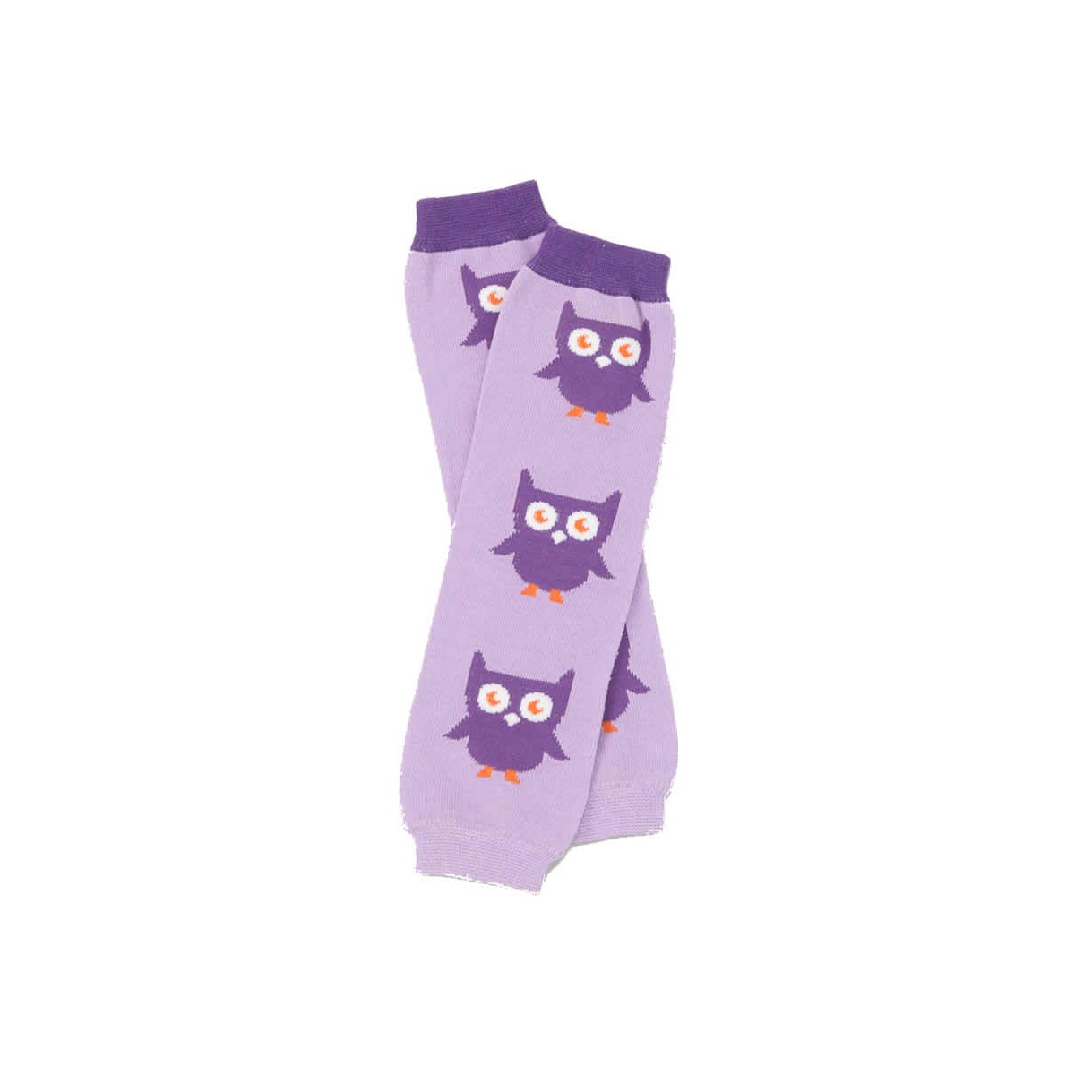 Leg-Warmers Beinstulpen BIO-BW Owls Purple