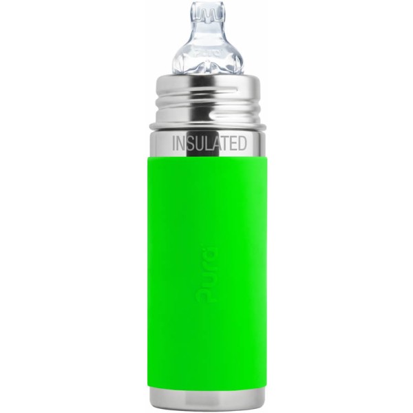 Purakiki Isolierte Trinklernflasche 260 ml ISO grün
