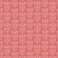 Musselinstoff Double Gauze Garden Ramble Ananas koralle BIO-BW