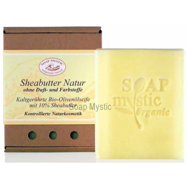 Bio-Olivenölseife Sheabutter Natur 100 g