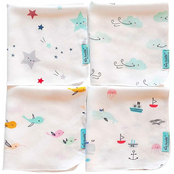 Tiny Twinkle Waschlappen 4er-Set Cloud & SeaLife