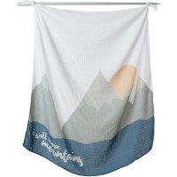 Babys First Year Swaddle-Blanket & Karten Set - I will move Mountains