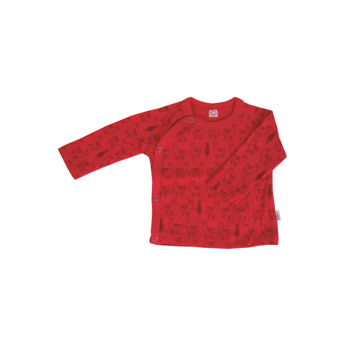 iobio Wickelhemd Wolle Lama Red