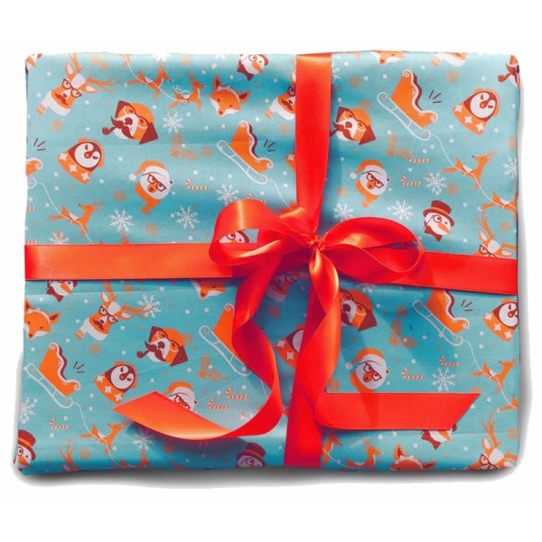 Furoshiki Tuch Cadeau Where is Santa? 85x85 cm