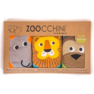 Zoocchini Training Pants 3er-Set Bio-Baumwolle Safari...