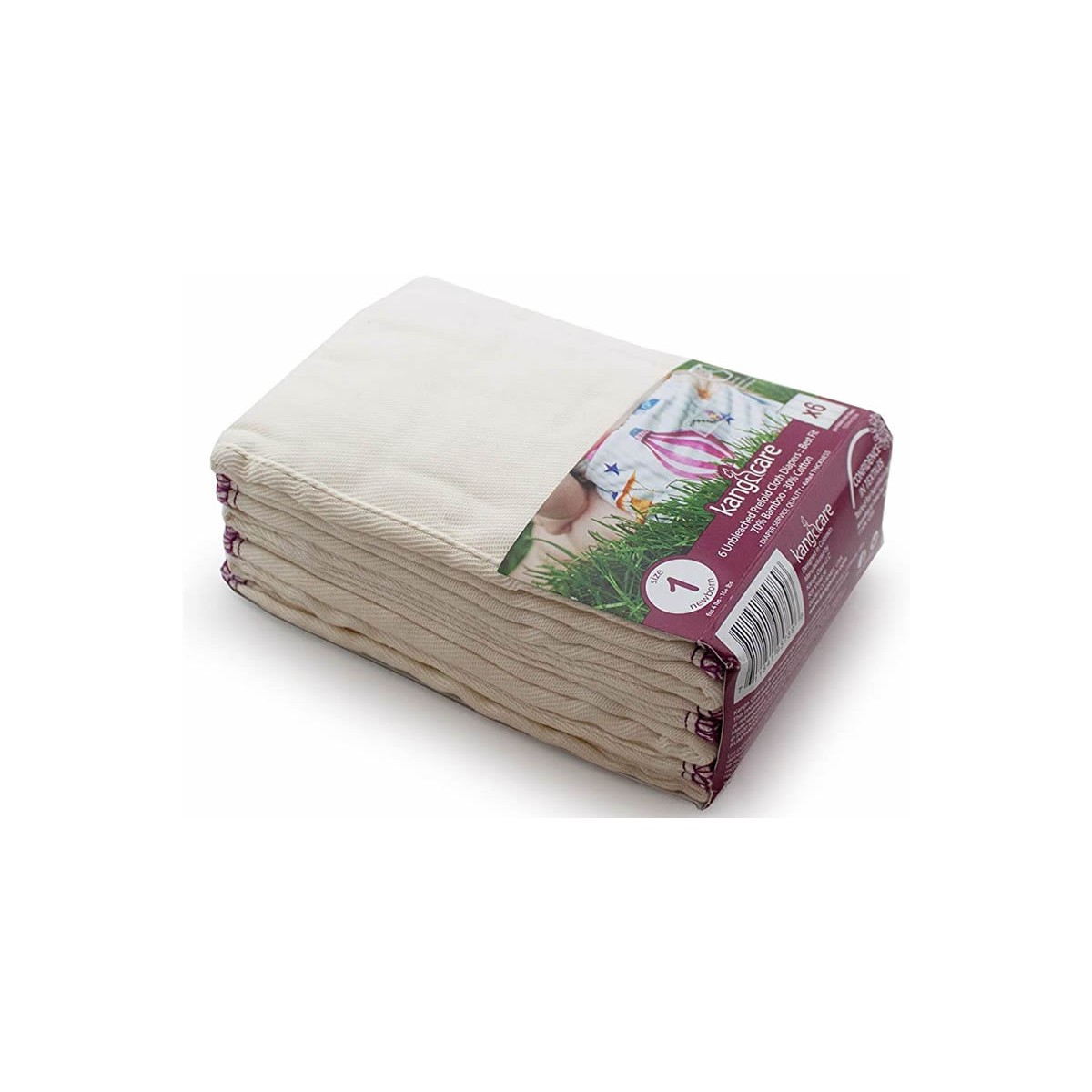 KangaCare Prefold Faltwindeln BAMBOO 6er Set