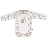 Jacky Babybody langarm Elephant beige