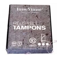 ImseVimse Waschbare Tampons BIO-BW 8er-Set Black