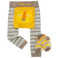 Zoocchini Baby Leggings & Socken Set Leo der Löwe