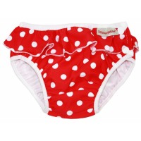 ImseVimse Schwimmwindel Gr. NB (4-6 kg) Red Dots Frill
