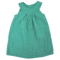 iobio Kleid Musselin Dress Smaragd Bio-BW